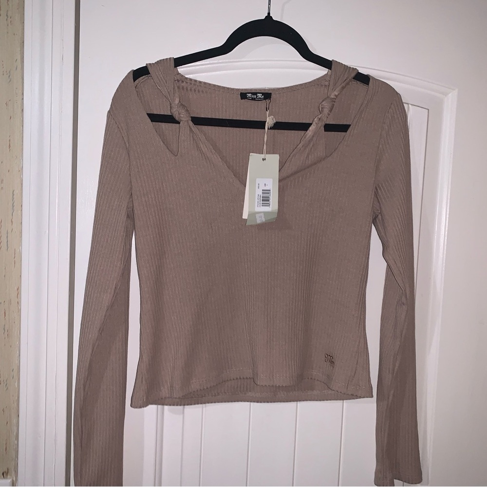 Miss Me Long Sleeve Ribbed Top